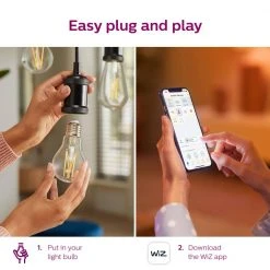 Tunable White A15 40W Equivalent Dimmable Smart Wi-Fi WiZ Connected LED Light Bulb by Philips -Philips Lighting Shop philips edison bulbs 567222 fa 1000