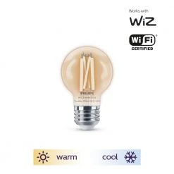 Tunable White G16.5 40W Equivalent Dimmable Smart Wi-Fi WiZ Connected Vintage Edison LED Light Bulb by Philips -Philips Lighting Shop philips edison bulbs 567271 1f 1000