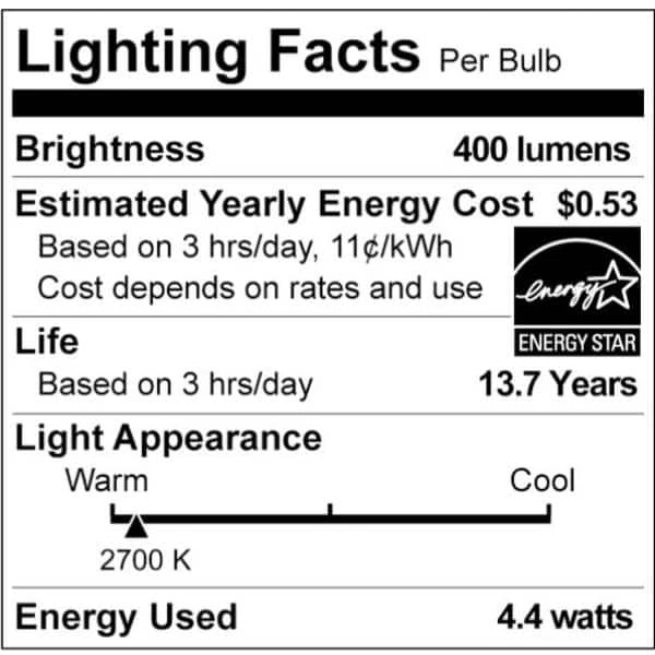 40-Watt Equivalent ST19 Clear Glass Dimmable E26 Vintage Edison LED Light Bulb Soft White 2700K (4-Pack) by Philips 9 40-Watt Equivalent ST19 Clear Glass Dimmable E26 Vintage Edison LED Light Bulb Soft White 2700K (4-Pack) by Philips - Image 7