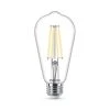 75-Watt Equivalent ST19 Clear Glass Dimmable E26 Vintage Edison LED Light Bulb Soft White with Warm Glow 2700K (2-Pack) by Philips -Philips Lighting Shop philips edison bulbs 574004 64 1000