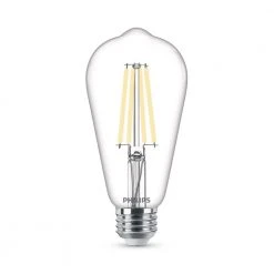 75-Watt Equivalent ST19 Clear Glass Dimmable E26 Vintage Edison LED Light Bulb Soft White with Warm Glow 2700K (2-Pack) by Philips