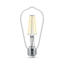 75-Watt Equivalent ST19 Clear Glass Dimmable E26 Vintage Edison LED Light Bulb Daylight 5000K (2-Pack) by Philips
