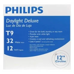 32-Watt 12 in. T9 Circline Linear Fluorescent Tube Light Bulb, Daylight Deluxe (6500K) by Philips -Philips Lighting Shop philips fluorescent tube lights 262600 c3 1000