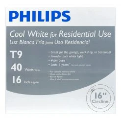 40-Watt 16 in. Linear Circline T9 Fluorescent Tube Light Bulb Cool White (4100K) (1-Bulb) by Philips -Philips Lighting Shop philips fluorescent tube lights 391185 c3 1000