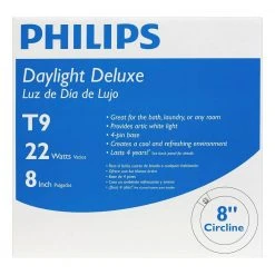 22-Watt 8 in. Linear T9 Fluorescent Tube Light Bulb Daylight Deluxe (6500K) Circline by Philips 11 22-Watt 8 in. Linear T9 Fluorescent Tube Light Bulb Daylight Deluxe (6500K) Circline by Philips -Philips Lighting Shop philips fluorescent tube lights 392357 c3 1000