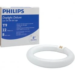 22-Watt 8 in. Linear T9 Fluorescent Tube Light Bulb Daylight Deluxe (6500K) Circline by Philips 12 22-Watt 8 in. Linear T9 Fluorescent Tube Light Bulb Daylight Deluxe (6500K) Circline by Philips -Philips Lighting Shop philips fluorescent tube lights 392357 fa 1000