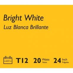 20-Watt 2 ft. Linear T12 Fluorescent Tube Light Bulb Bright White (3000K) by Philips 9 20-Watt 2 ft. Linear T12 Fluorescent Tube Light Bulb Bright White (3000K) by Philips -Philips Lighting Shop philips fluorescent tube lights 543470 fa 1000