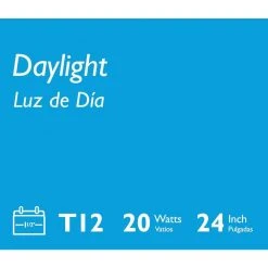 20-Watt 2 ft. Linear T12 Fluorescent Tube Light Bulb Daylight (5000K) (12-Pack) by Philips -Philips Lighting Shop philips fluorescent tube lights 543488 fa 1000