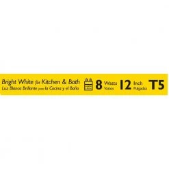 8-Watt 12 in. Linear T5 Fluorescent Tube Light Bulb Bright White (3000K) by Philips -Philips Lighting Shop philips fluorescent tube lights 546465 4f 1000