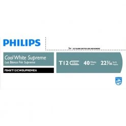 40-Watt 4 ft. U-Bent Linear T12 Fluorescent Tube Light Bulb Cool White Supreme (4100K) (1-Bulb) by Philips 7 40-Watt 4 ft. U-Bent Linear T12 Fluorescent Tube Light Bulb Cool White Supreme (4100K) (1-Bulb) by Philips -Philips Lighting Shop philips fluorescent tube lights 562958 c3 1000