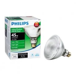 39-Watt Equivalent Halogen PAR38 Dimmable Indoor/Outdoor Floodlight Bulb by Philips -Philips Lighting Shop philips halogen bulbs 419424 c3 1000