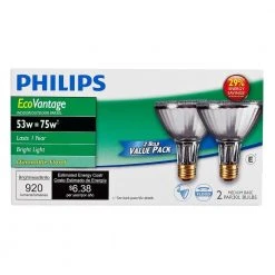75-Watt Equivalent Halogen PAR30 Dimmable Flood Light Bulb (2-Pack) by Philips 14 75-Watt Equivalent Halogen PAR30 Dimmable Flood Light Bulb (2-Pack) by Philips -Philips Lighting Shop philips halogen bulbs 429365 c3 1000