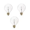60-Watt Equivalent G25 Halogen Clear Decorative Globe Light Bulb (3-Pack) by Philips -Philips Lighting Shop philips halogen bulbs 433680 64 1000