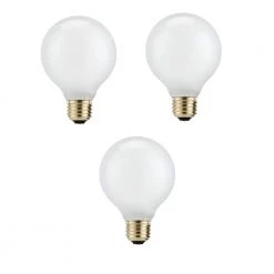 40-Watt Equivalent G25 Halogen White Decorative Globe Light Bulb (3-Pack) by Philips