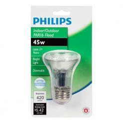 45-Watt Equivalent PAR16 Halogen Dimmable Flood Light Bulb by Philips -Philips Lighting Shop philips halogen bulbs 434746 4f 1000