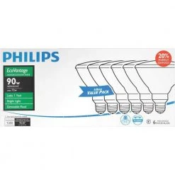 90-Watt Equivalent PAR38 Halogen Indoor/Outdoor Dimmable Flood Light Bulb (6-Pack) by Philips -Philips Lighting Shop philips halogen bulbs 459255 4f 1000