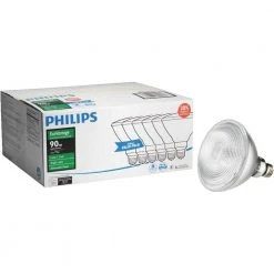 90-Watt Equivalent PAR38 Halogen Indoor/Outdoor Dimmable Flood Light Bulb (6-Pack) by Philips -Philips Lighting Shop philips halogen bulbs 459255 c3 1000
