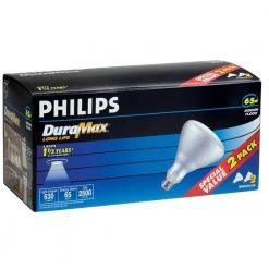 65-Watt BR40 Incandescent DuraMax Indoor Flood Light Bulb (2-Pack) by Philips -Philips Lighting Shop philips incandescent light bulbs 139279 1f 1000