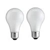25-Watt A19 Dimmable DuraMax Long-Life Incandescent Light Bulb Soft White (2450K) (2-Pack) by Philips -Philips Lighting Shop philips incandescent light bulbs 168682 64 1000
