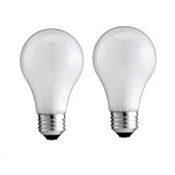25-Watt A19 Dimmable DuraMax Long-Life Incandescent Light Bulb Soft White (2450K) (2-Pack) by Philips