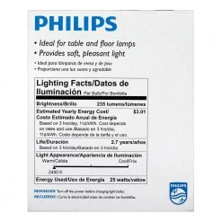 25-Watt A19 Dimmable DuraMax Long-Life Incandescent Light Bulb Soft White (2450K) (2-Pack) by Philips -Philips Lighting Shop philips incandescent light bulbs 168682 66 1000