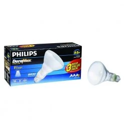65-Watt BR30 Incandescent DuraMax Dimmable Flood Light Bulb (3-Pack) by Philips -Philips Lighting Shop philips incandescent light bulbs 223040 a0 1000