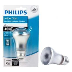 40-Watt R16 Incandescent Spot Light Bulb Soft White (2700K) by Philips -Philips Lighting Shop philips incandescent light bulbs 415406 4f 1000