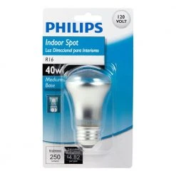 40-Watt R16 Incandescent Spot Light Bulb Soft White (2700K) by Philips -Philips Lighting Shop philips incandescent light bulbs 415406 c3 1000