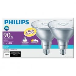 90-Watt Equivalent PAR38 LED Glass Indoor/Outdoor Daylight Classic (2-Pack) by Philips -Philips Lighting Shop philips led light bulbs 470062 4f 1000