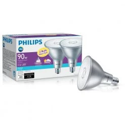 90-Watt Equivalent PAR38 LED Glass Indoor/Outdoor Daylight Classic (2-Pack) by Philips -Philips Lighting Shop philips led light bulbs 470062 c3 1000