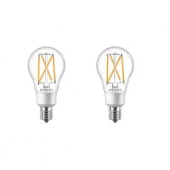 40-Watt Equivalent Soft White A15 Dimmable Intermediate Base LED Light Bulb with Warm Glow Dimming Effect (2-Pack) by Philips