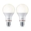 Color and Tunable White A21 LED 100-Watt Equivalent Dimmable Smart Wi-Fi Wiz Connected Wireless LED Light Bulb (2-Pack) by Philips