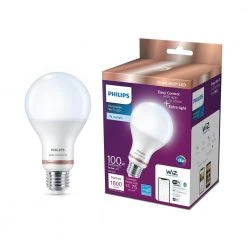 Daylight A21 LED 100W Equivalent Dimmable Smart Wi-Fi Wiz Connected Wireless LED Light Bulb by Philips -Philips Lighting Shop philips led light bulbs 562389 c3 1000