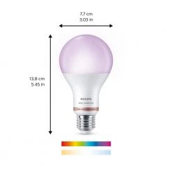 Color and Tunable White A21 LED 100-Watt Equivalent Dimmable Smart Wi-Fi Wiz Connected Wireless LED Light Bulb by Philips -Philips Lighting Shop philips led light bulbs 562405 4f 1000