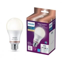 Soft White A19 LED 60W Equivalent Dimmable WiZ Connected Smart Light Bulb by Philips -Philips Lighting Shop philips led light bulbs 562561 c3 1000