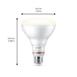 Daylight BR30 LED 65W Equivalent Dimmable WiZ Connected Smart Light Bulb by Philips -Philips Lighting Shop philips led light bulbs 562637 4f 1000
