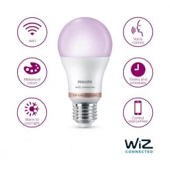 Color and Tunable White A19 LED 60-Watt Equivalent Dimmable Smart Wi-Fi Wiz Connected Wireless Light Bulb (2-Pack) by Philips -Philips Lighting Shop philips led light bulbs 562686 1f 1000