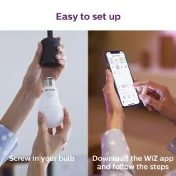 Color and Tunable White A19 LED 60W Equivalent Dimmable Wi-Fi Wiz Connected Smart LED Light Bulb (2 Bulbs with Remote) by Philips -Philips Lighting Shop philips led light bulbs 562702 1d 1000 3