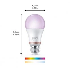 Color and Tunable White LED 60W Equivalent Dimmable Wiz Connected Smart Wi-Fi Light Bulb with Motion Sensor by Philips -Philips Lighting Shop philips led light bulbs 562702 1f 1000 4