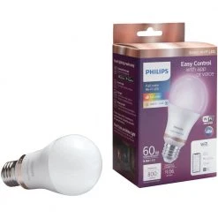 Color and Tunable White A19 LED 60W Equivalent Dimmable Wi-Fi Wiz Connected Smart LED Light Bulb (2 Bulbs with Remote) by Philips -Philips Lighting Shop philips led light bulbs 562702 d4 1000