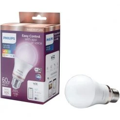 Color and Tunable White A19 LED 60W Equivalent Dimmable Wi-Fi Wiz Connected Smart LED Light Bulb (2 Bulbs with Remote) by Philips -Philips Lighting Shop philips led light bulbs 562702 fa 1000 3