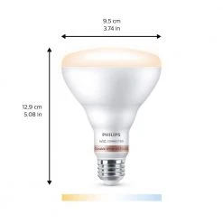 Tunable White BR30 LED 65W Equivalent Dimmable WiZ Connected Smart Light Bulb by Philips -Philips Lighting Shop philips led light bulbs 562710 4f 1000