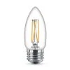40-Watt Equivalent B11 Clear Glass Non-Dimmable E26 LED Light Bulb Daylight 5000K (3-Pack) by Philips -Philips Lighting Shop philips led light bulbs 567404 64 1000