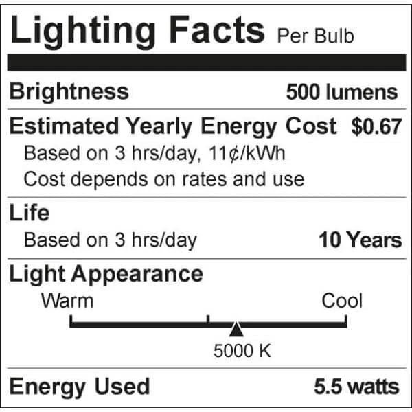 60-Watt Equivalent G25 Frosted Glass Non-Dimmable E26 LED Light Bulb Daylight 5000K (3-Pack) by Philips 8 60-Watt Equivalent G25 Frosted Glass Non-Dimmable E26 LED Light Bulb Daylight 5000K (3-Pack) by Philips - Image 6