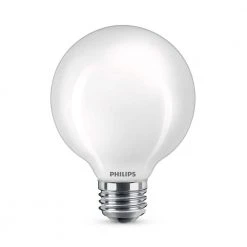 60-Watt Equivalent G25 Frosted Glass Non-Dimmable E26 LED Light Bulb Soft White 2700K (3-Pack) by Philips