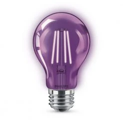 40-Watt Equivalent A19 Non-Dimmable E26 LED Light Bulb Purple (1-Pack) by Philips