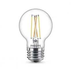 40-Watt Equivalent Ultra Definition G16.5 Clear Glass Dimmable E26 LED Light Bulb Soft White Warm Glow 2700K (2-Pack) by Philips