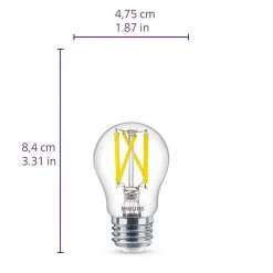 60-Watt Equivalent A15 Ultra Definition Dimmable Clear Glass E26 LED Light Bulb Daylight 5000K (2-Pack) by Philips 19 60-Watt Equivalent A15 Ultra Definition Dimmable Clear Glass E26 LED Light Bulb Daylight 5000K (2-Pack) by Philips -Philips Lighting Shop philips led light bulbs 573402 fa 1000