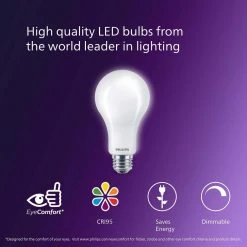 75-Watt Equivalent A21 Ultra Definition Dimmable E26 LED Light Bulb Soft White with Warm Glow 2700K (2-Pack) by Philips 20 75-Watt Equivalent A21 Ultra Definition Dimmable E26 LED Light Bulb Soft White with Warm Glow 2700K (2-Pack) by Philips -Philips Lighting Shop philips led light bulbs 573493 76 1000