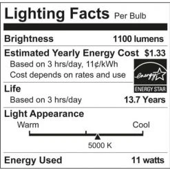 75-Watt Equivalent A21 Ultra Definition Dimmable E26 LED Light Bulb Daylight 5000K (2-Pack) by Philips 18 75-Watt Equivalent A21 Ultra Definition Dimmable E26 LED Light Bulb Daylight 5000K (2-Pack) by Philips -Philips Lighting Shop philips led light bulbs 573501 44 1000